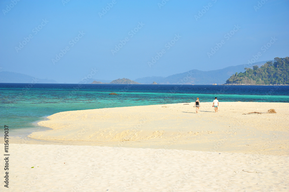 Beach on Tropical Islands at Summer Season Beach on Tropical Islands at Summer Season
