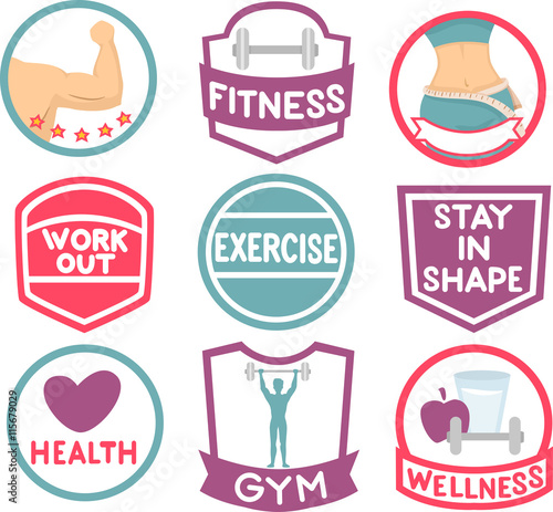 Exercise Gym Labels