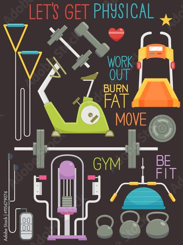 Gym Equipment Lettering