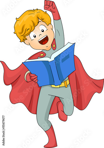 Kid Boy Superhero Book