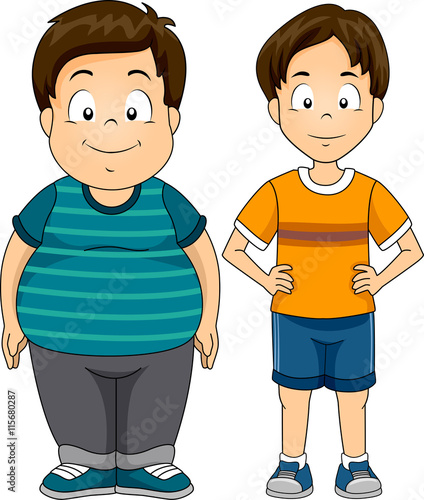 Kids Boys Fat Thin