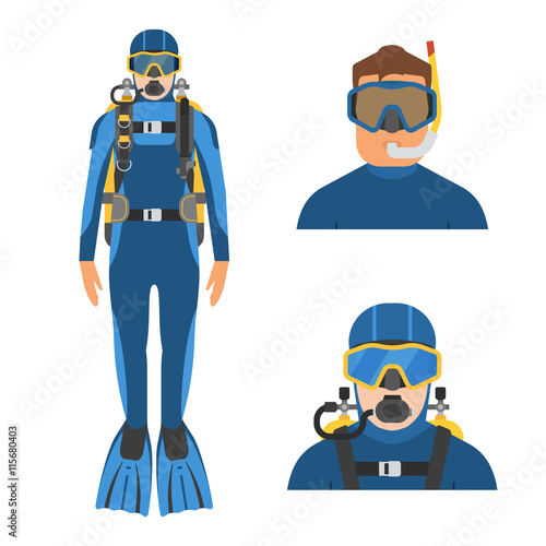 Scuba Diver and Snorkeler