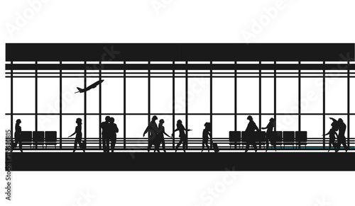airport lounge vector