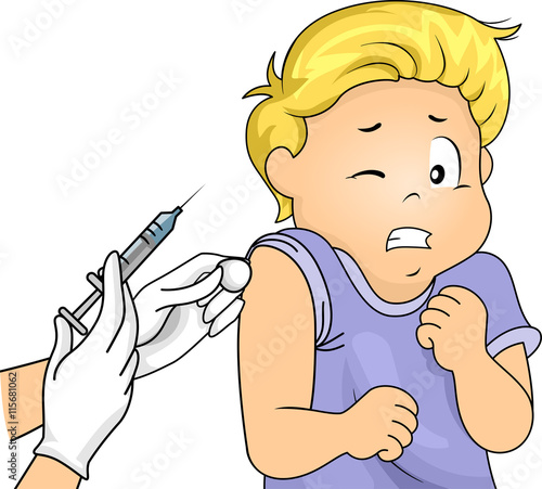Kid Boy Scared Vaccine