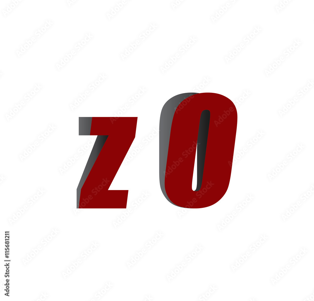 z0 logo initial red and shadow z0 logo initial red and shadow