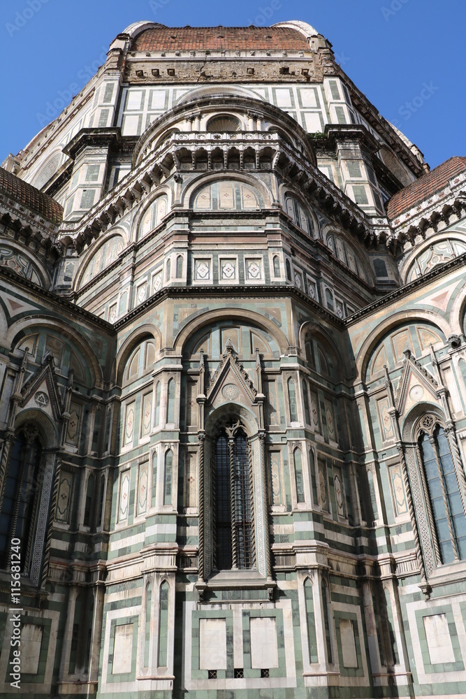 Cathedral Santa Maria del Fiore at Piazza del Duomo  in Florence, Tuscany Italy 