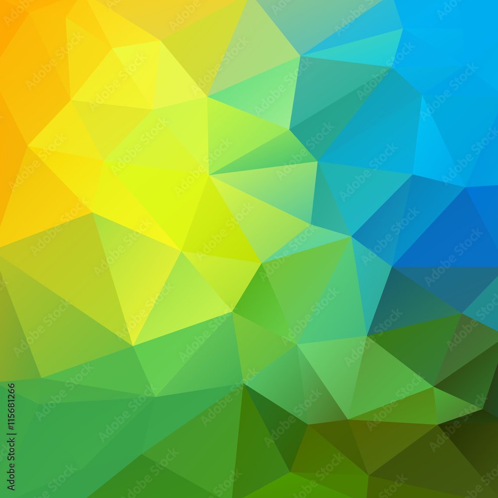 Abstract colorful background of triangles
