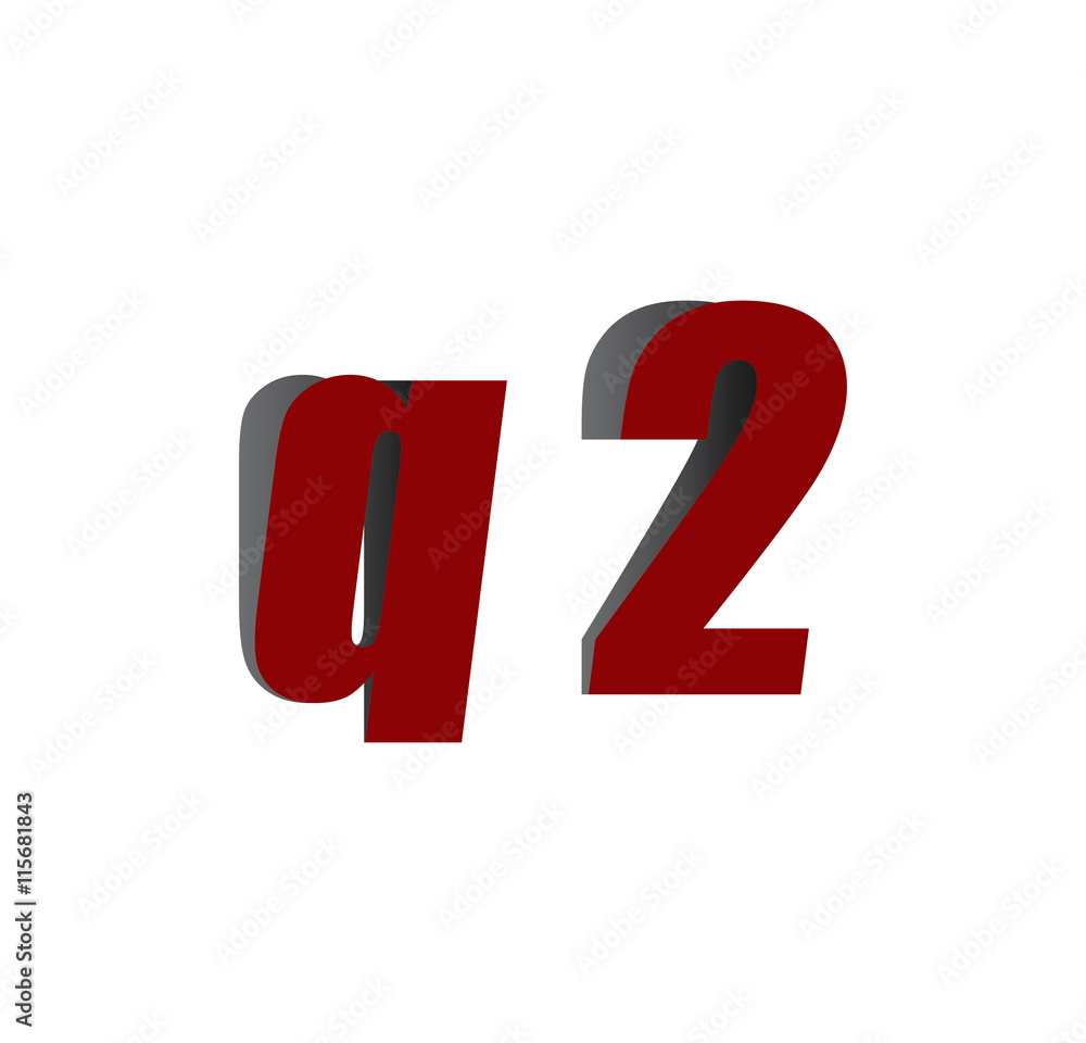 q2 logo initial red and shadow q2 logo initial red and shadow