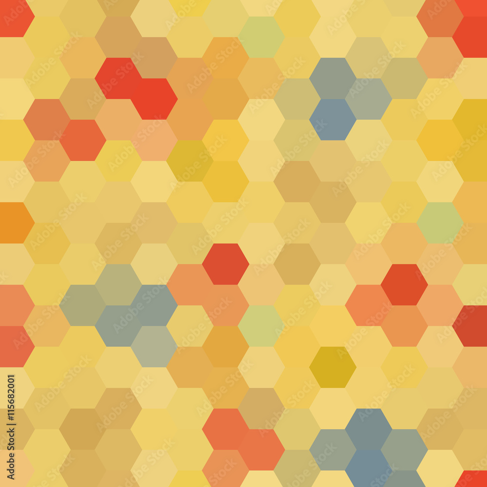 Abstract colorful background of hexagons Abstract colorful background of hexagons