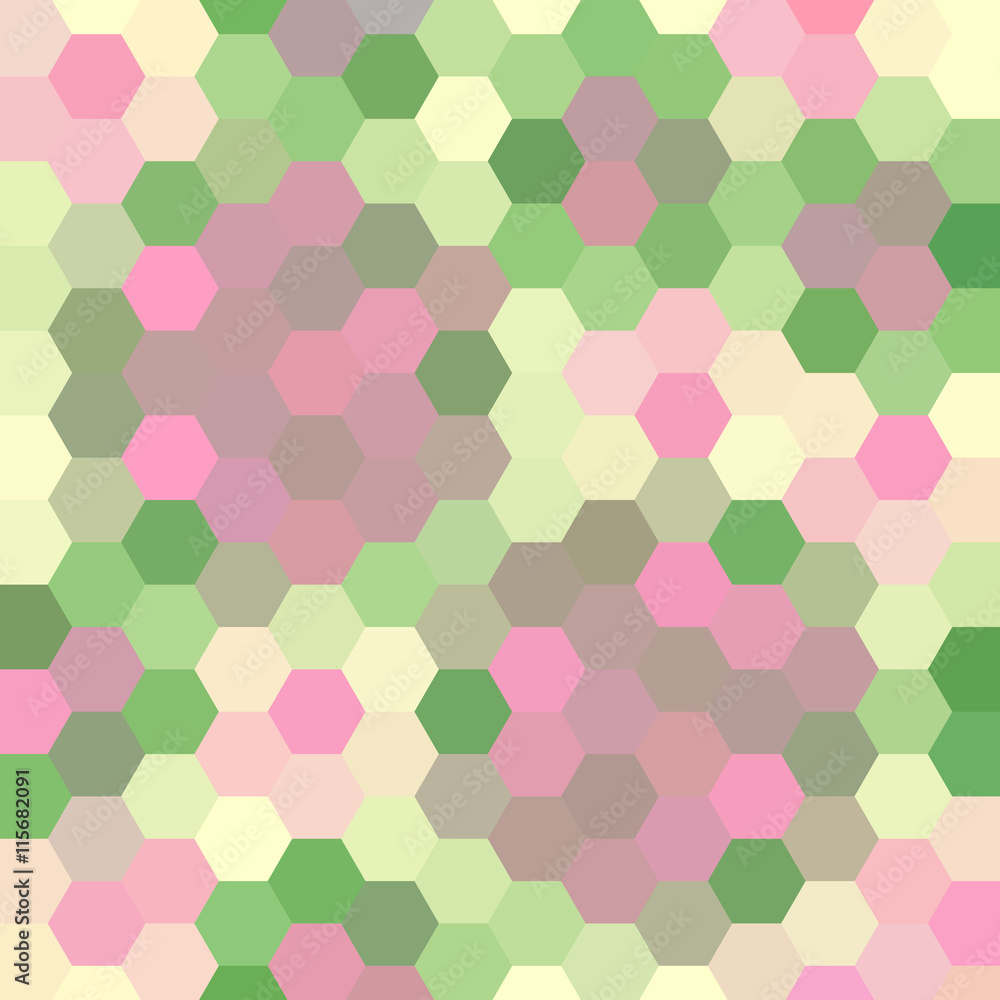 Abstract colorful background of hexagons Abstract colorful background of hexagons