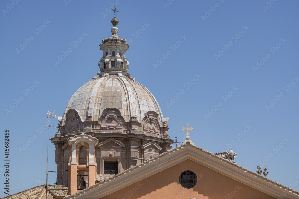 Kuppel der Lukaskirche Santi Luca e Martina in Rom 