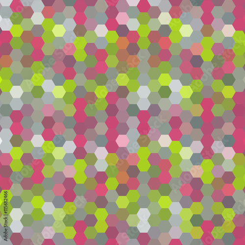 Wallpaper Mural Abstract colorful background of hexagons Torontodigital.ca