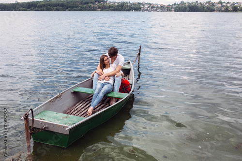 Couple in boat