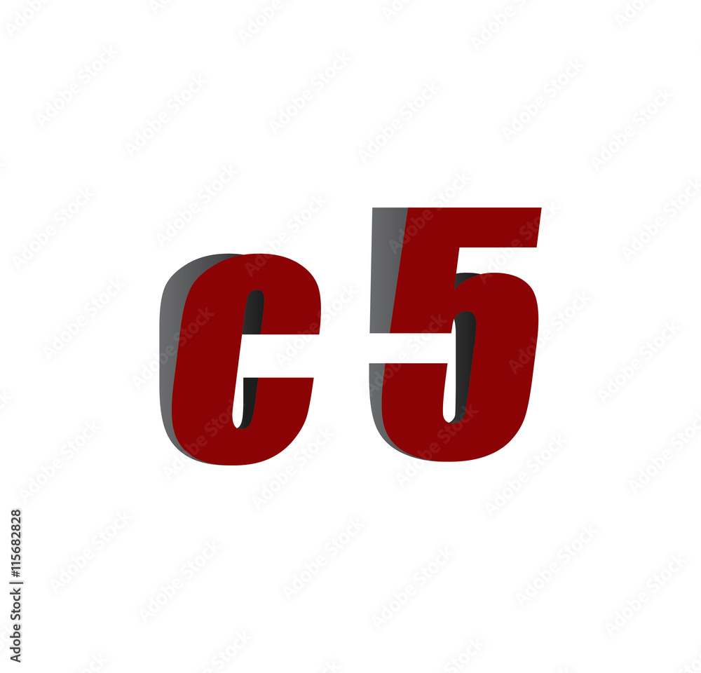 c5 logo initial red and shadow c5 logo initial red and shadow