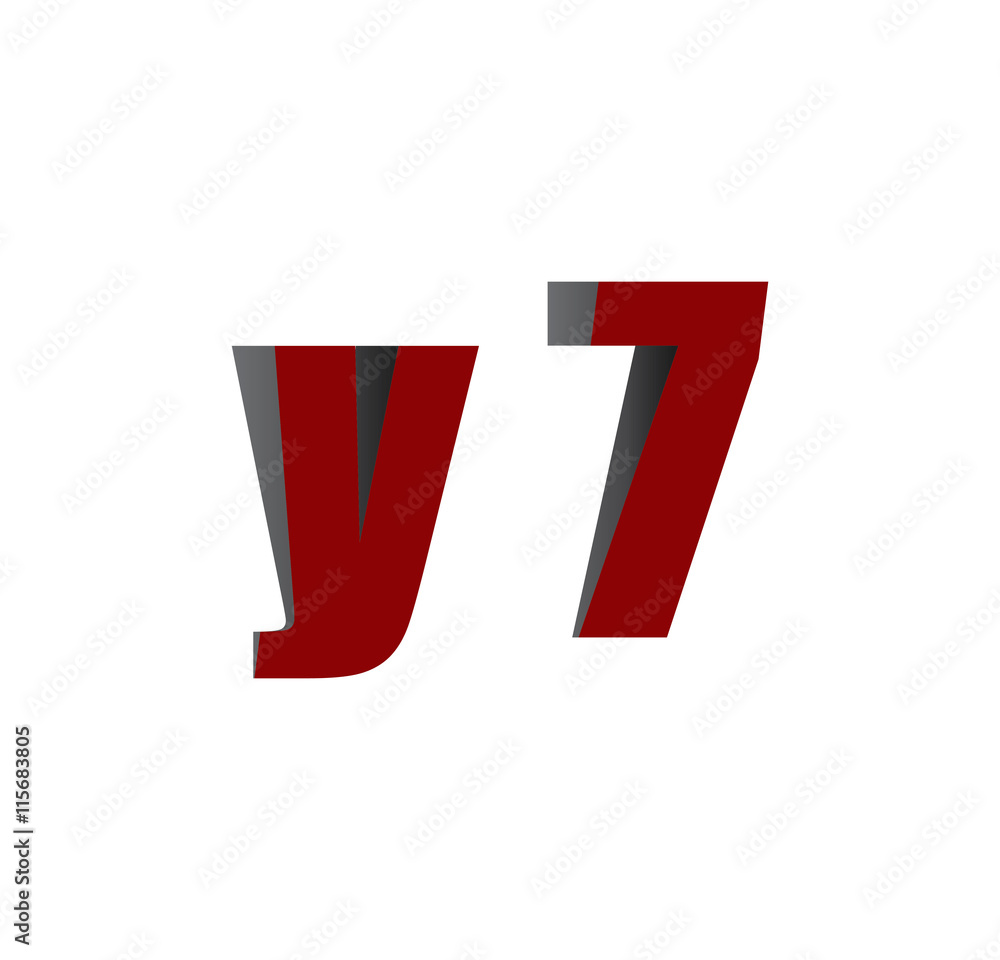y7 logo initial red and shadow y7 logo initial red and shadow