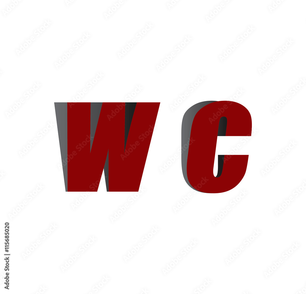 wc logo initial red and shadow wc logo initial red and shadow