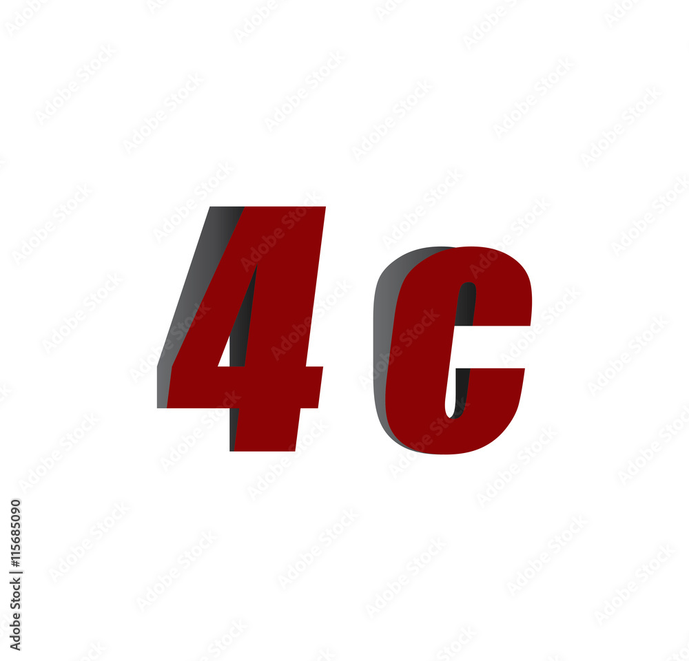 4c logo initial red and shadow 4c logo initial red and shadow