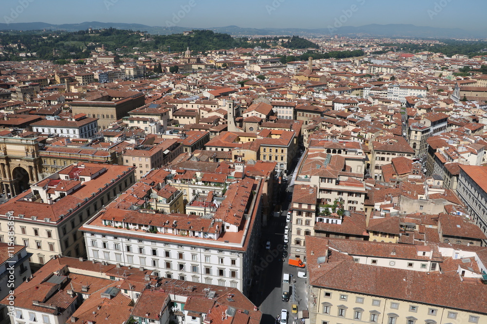 View of Florence from Giotto's Campanile, Tuscany Italy View of Florence from Giotto's Campanile, Tuscany Italy