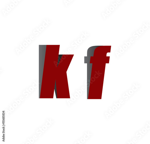 Free Download kf logo initial red and shadow - GFXLoad