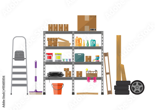 Interior of storeroom