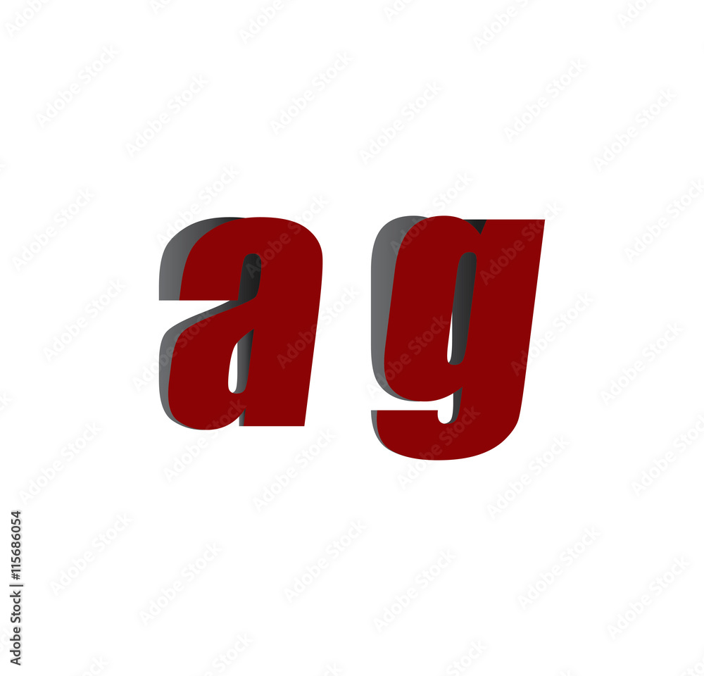 ag logo initial red and shadow ag logo initial red and shadow