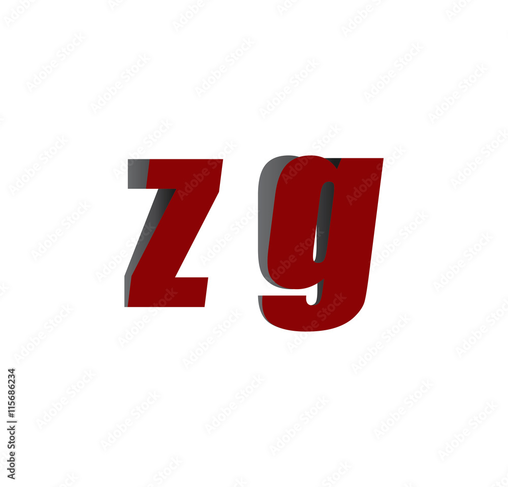 zg logo initial red and shadow zg logo initial red and shadow