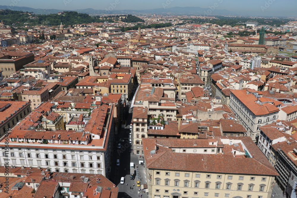 Panorama view of Florence, Tuscany Italy 