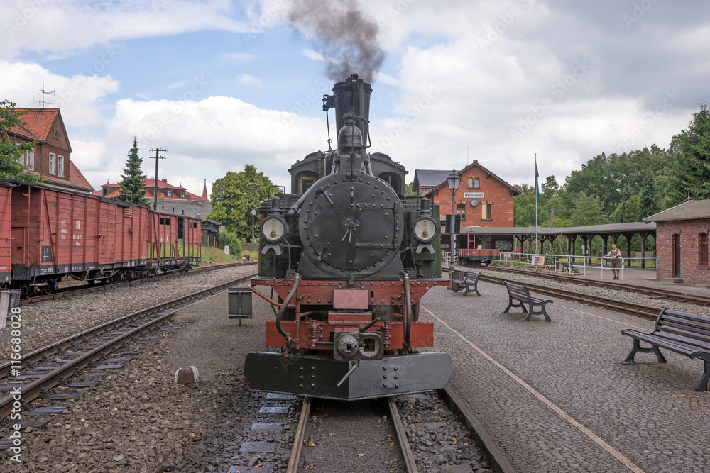Naklejka premium Historische Dampflokomotive