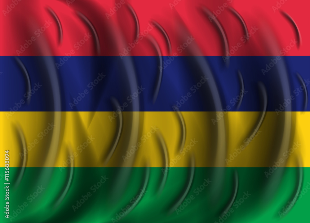 Fototapeta premium mauritius wind flag