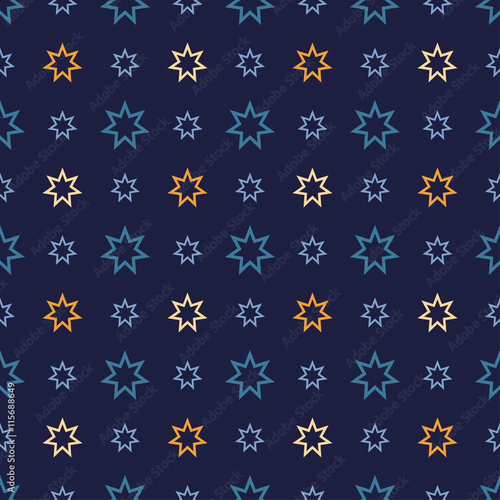 Seamless decorative vector background with stars. Print. Cloth design, wallpaper. Seamless decorative vector background with stars. Print. Cloth design, wallpaper.