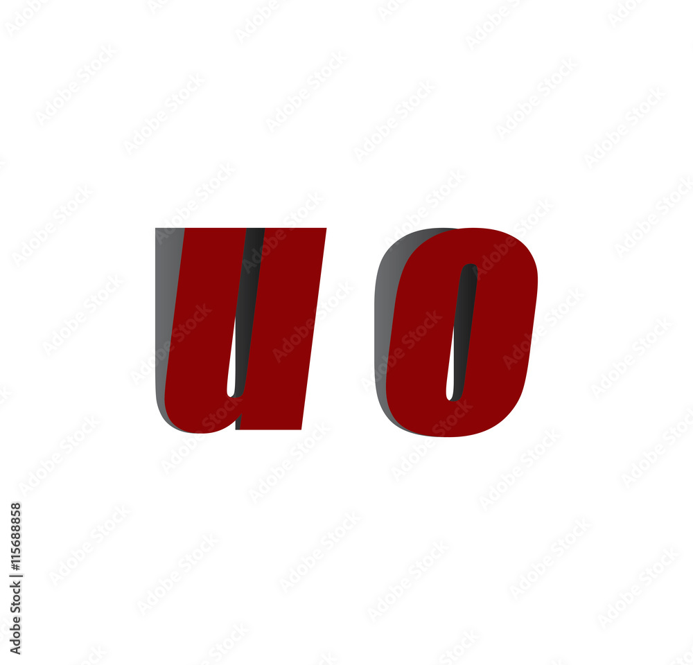 uo logo initial red and shadow uo logo initial red and shadow