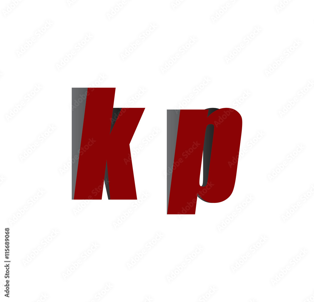 kp logo initial red and shadow kp logo initial red and shadow