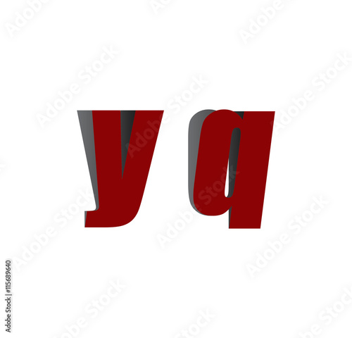 Free Download yq logo initial red and shadow - GFXLoad