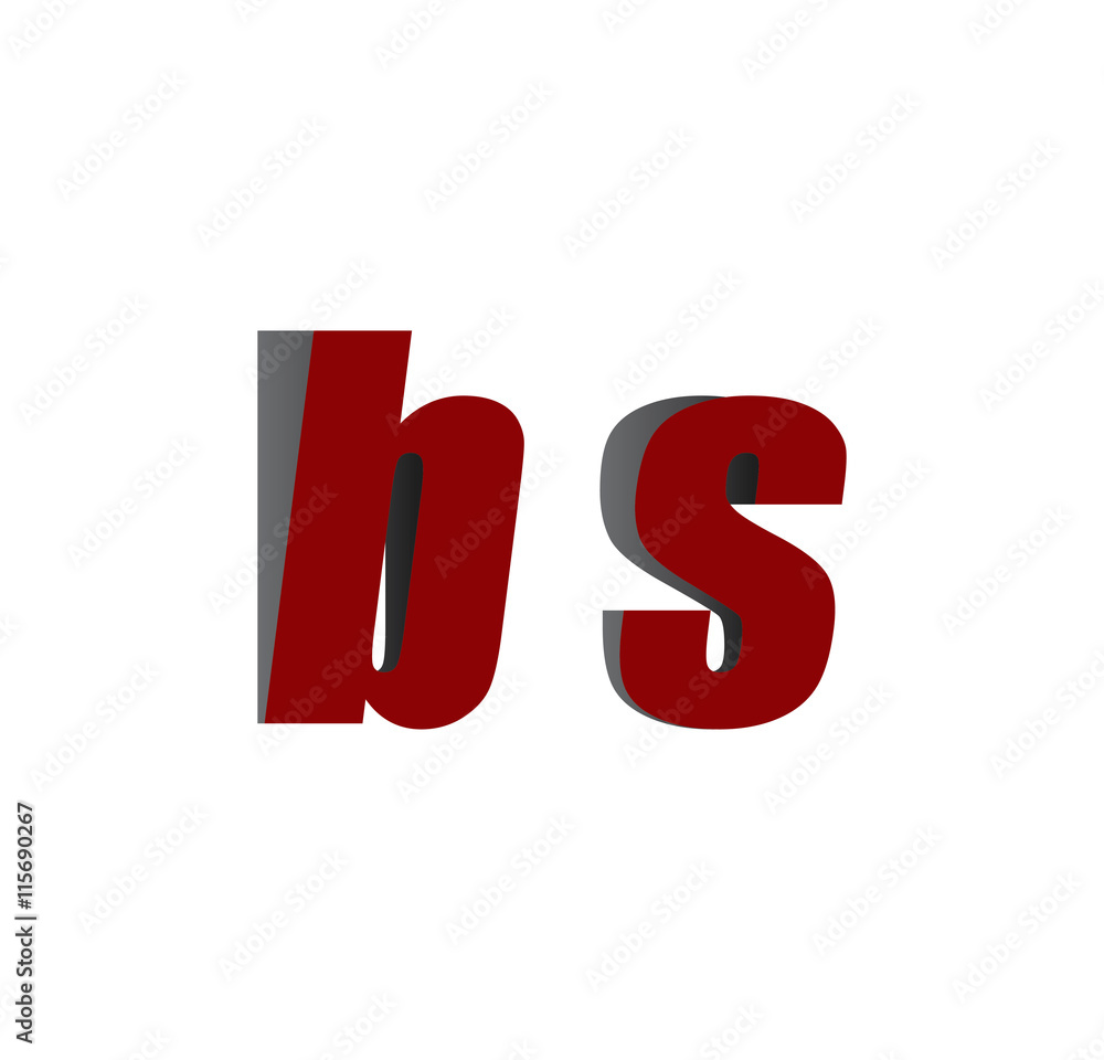 bs logo initial red and shadow bs logo initial red and shadow
