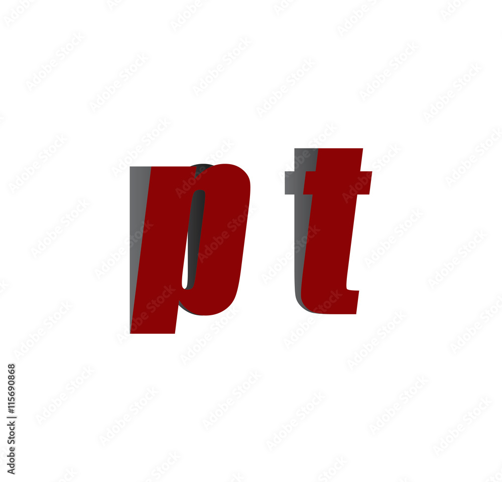 pt logo initial red and shadow pt logo initial red and shadow