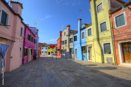 architecture of Burano. Venice, Italy. © phant