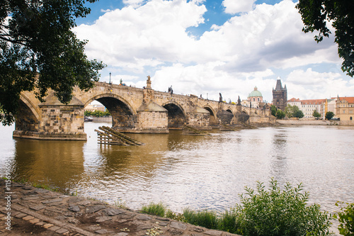 Prague  Czech Republic - 04 July 2016. The summer photo of beauty of Praha  Chezh Republic capital like a point of travel destination.