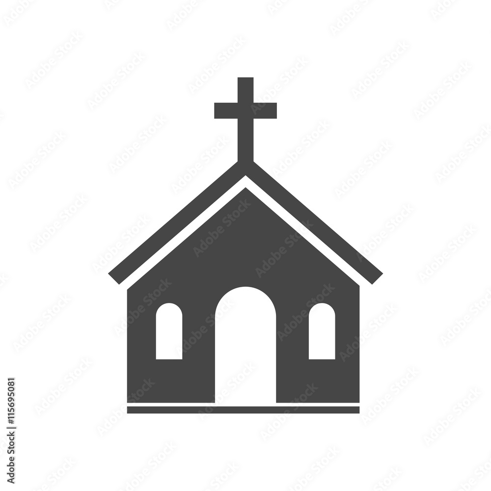 Vector church icon 
