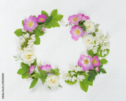 Wreath of wild flowers