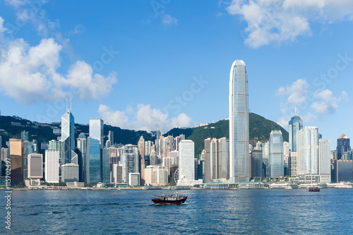 Hong Kong skyline at day time © leungchopan
