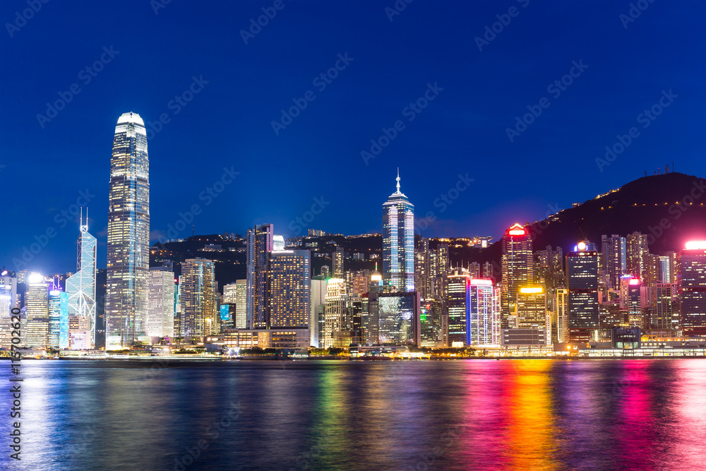 Hong Kong city at night