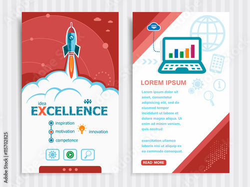 Project Excellence concepts and Set of Banners.