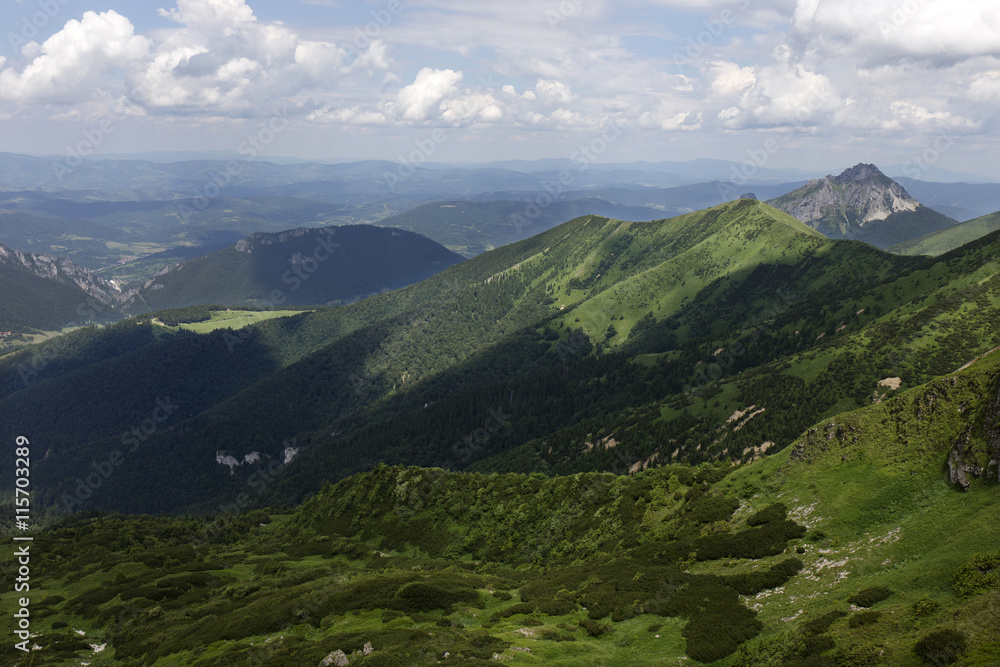 Big Rozsutec, the high Peak in Mountains Little Fatra in Slovakia