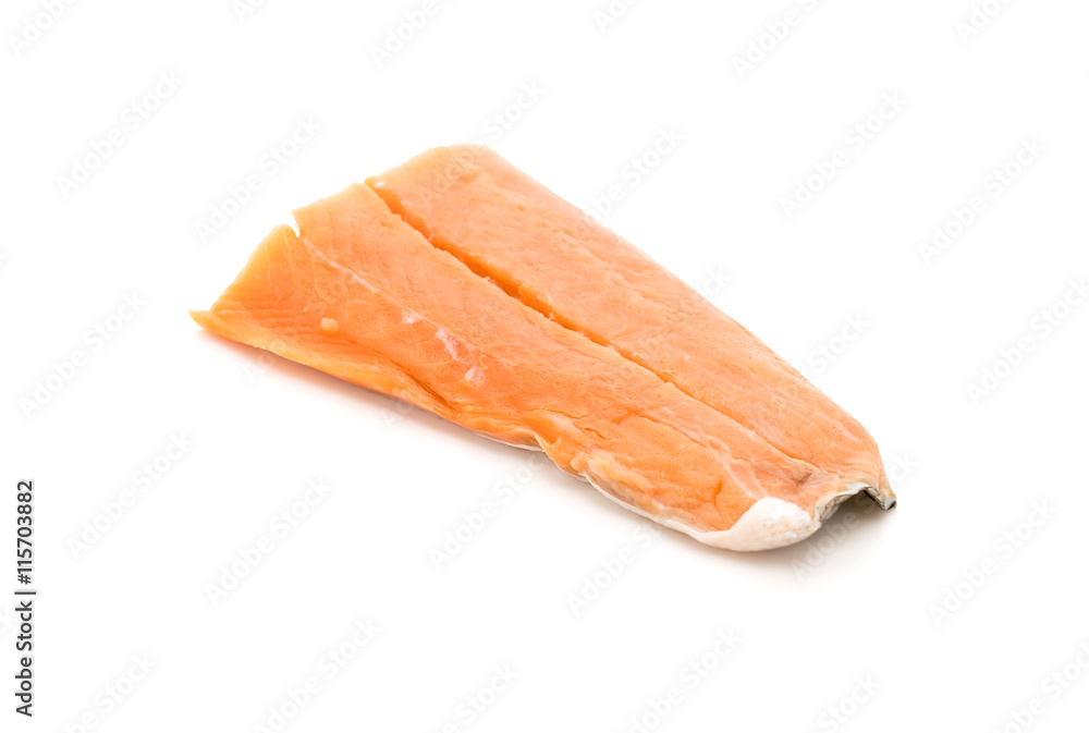 Fresh Salmon on white Fresh Salmon on white