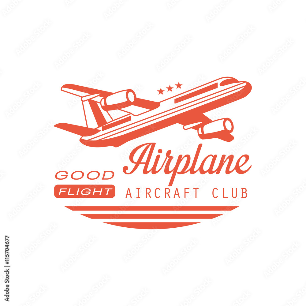 Airplane Aircraft Club Emblem Design