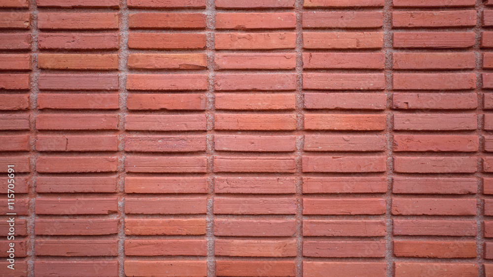 Wall of red bricks, brick background Wall of red bricks, brick background