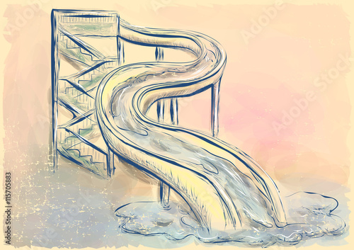 water slide