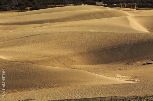 sand dunes against the background Leh Ladakh  Himalaya  Jammu  