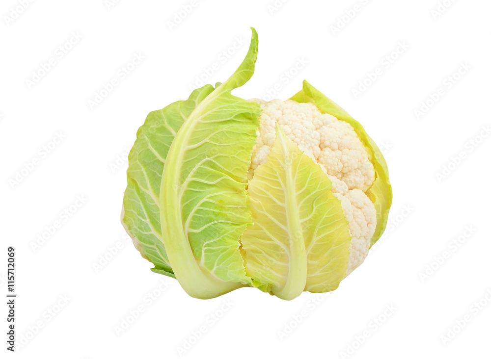 Fototapeta premium Cauliflower on white