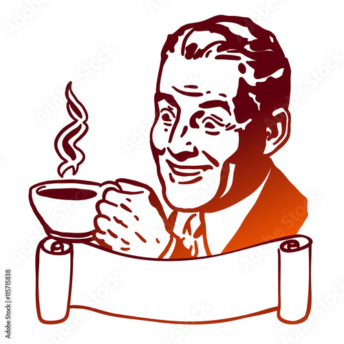 Comic Man presents Cup of Coffee